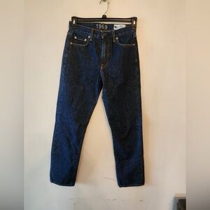 Gap limited edition dark wash high rise straight jeans size 2 regular